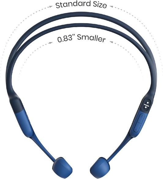 Shokz OpenRun Mini Bone Conduction Headphones – Blue – view 2 | All Performance Bicycles