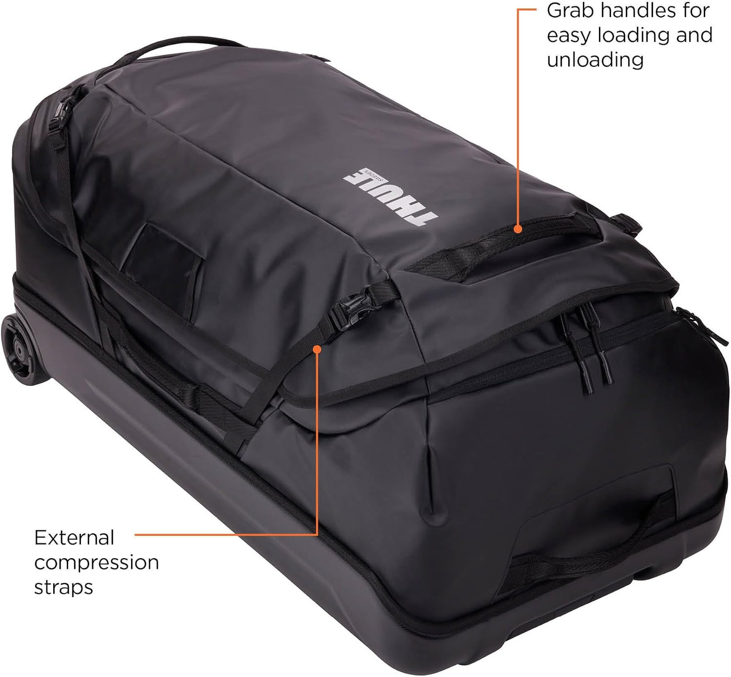 thule bag chasm wheeled duffel black