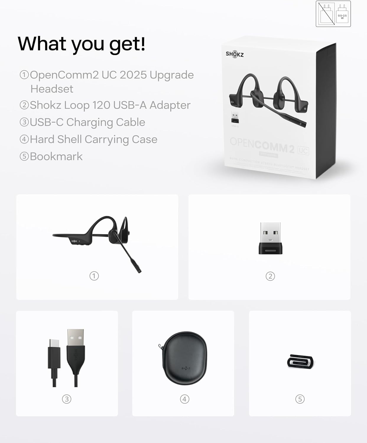 Shokz_OpenComm2 2025 Upgrade Black