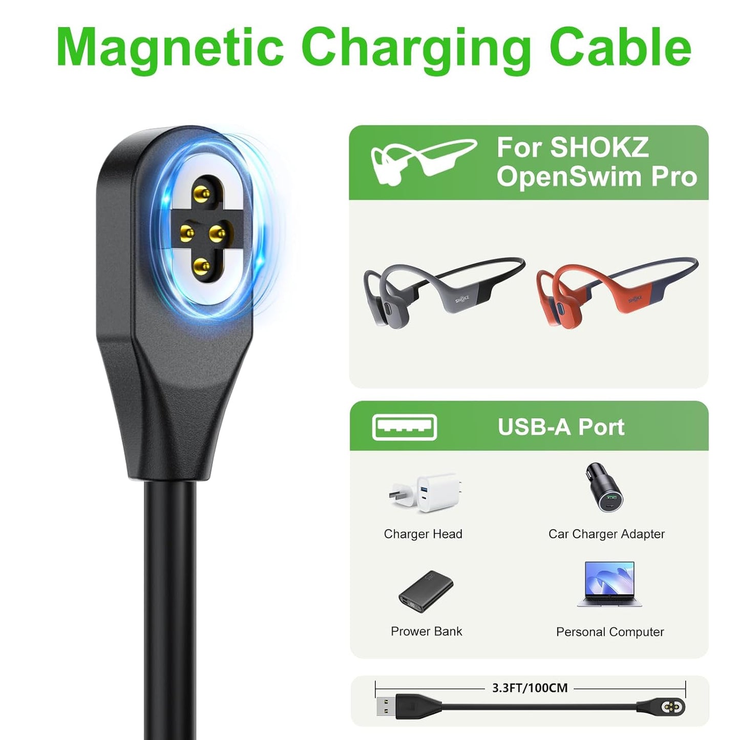 ACC-Shokz OpenSwim charging cable