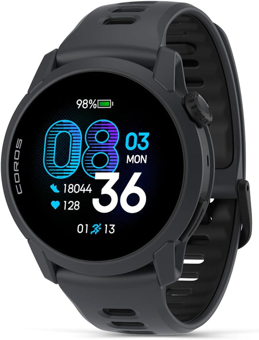 COROS PACE 4 GPS Sport Watch Black w/ Silicone Band