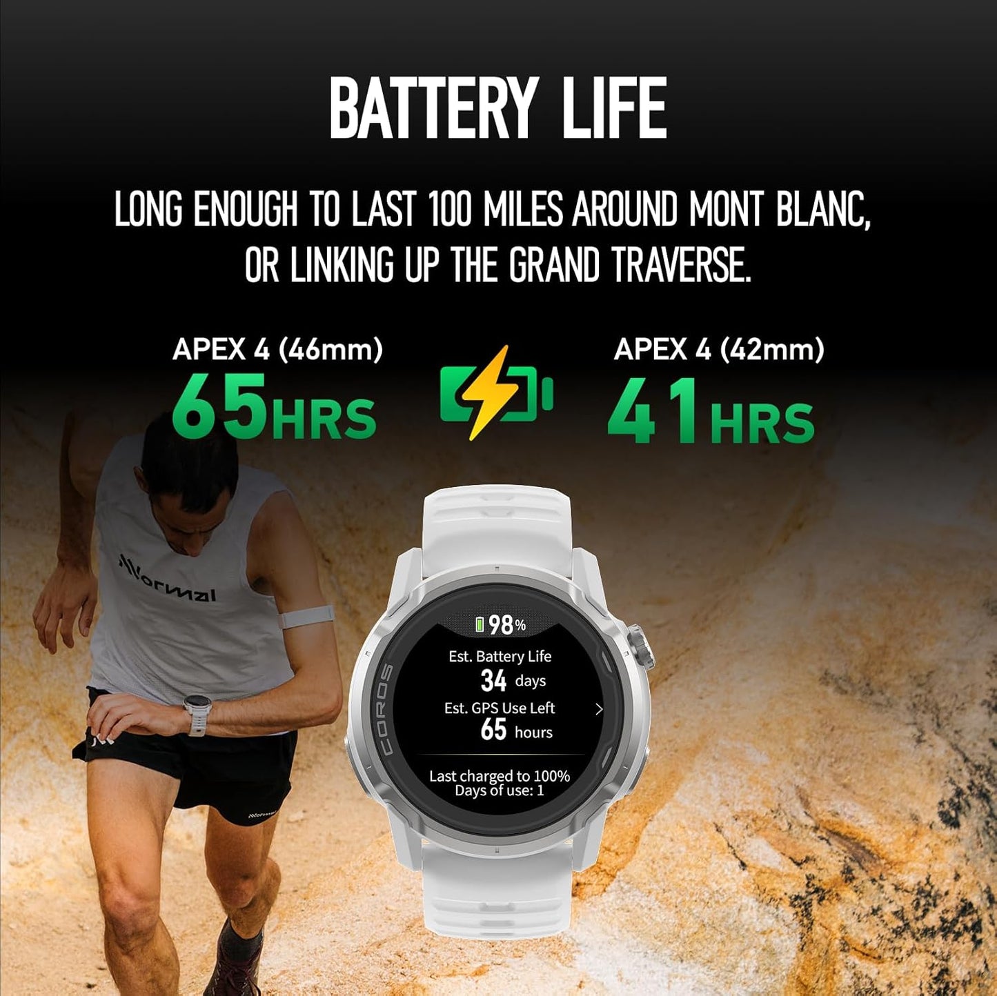COROS APEX 4 46mm  - White