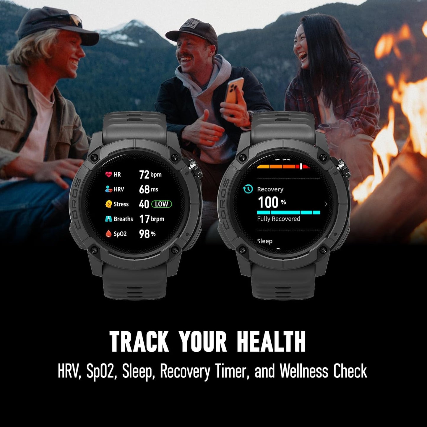 COROS NOMAD GPS Watch - Dark Grey
