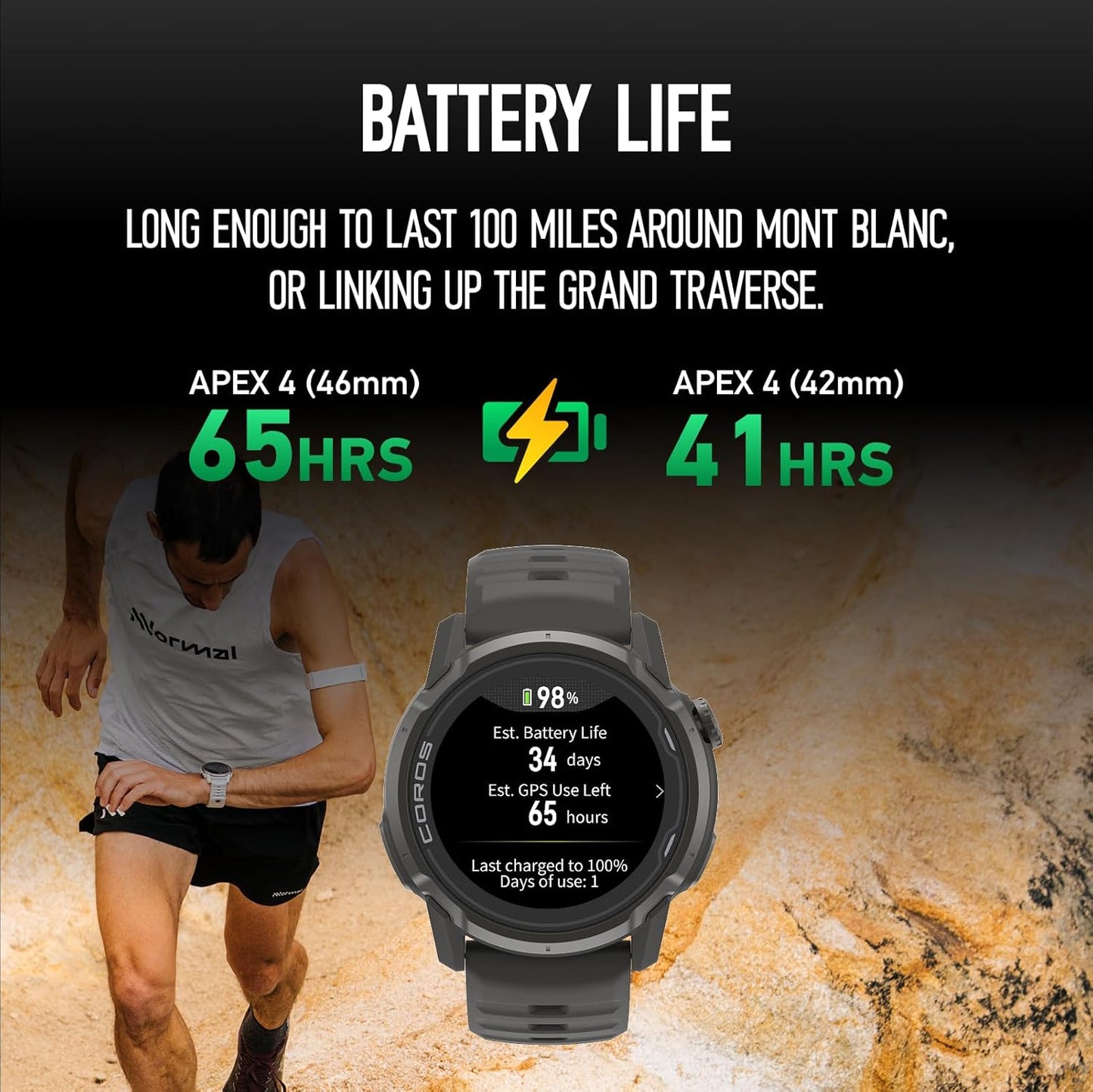 COROS APEX 4 46mm -  Black