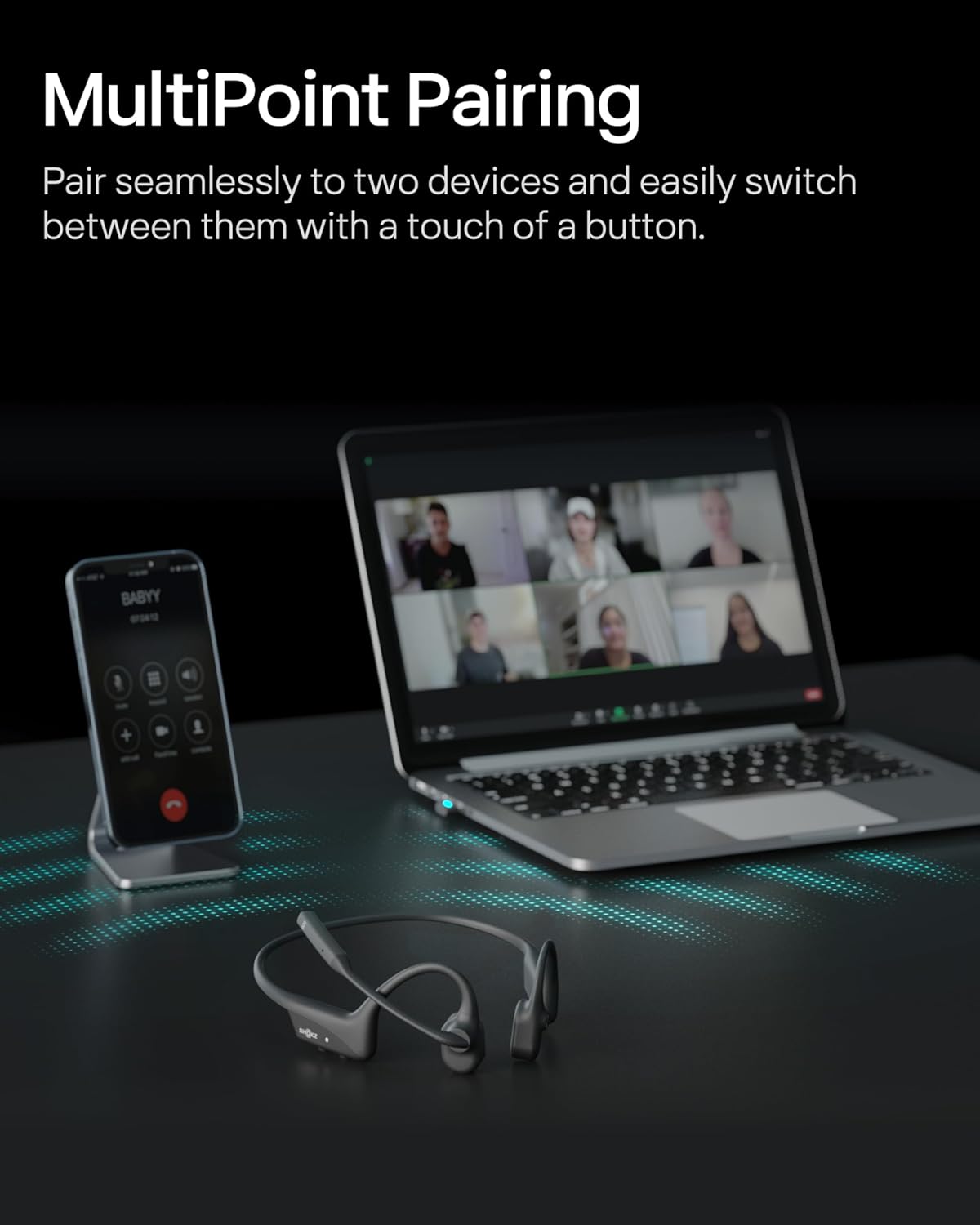 Shokz_OpenComm2 2025 Upgrade Black