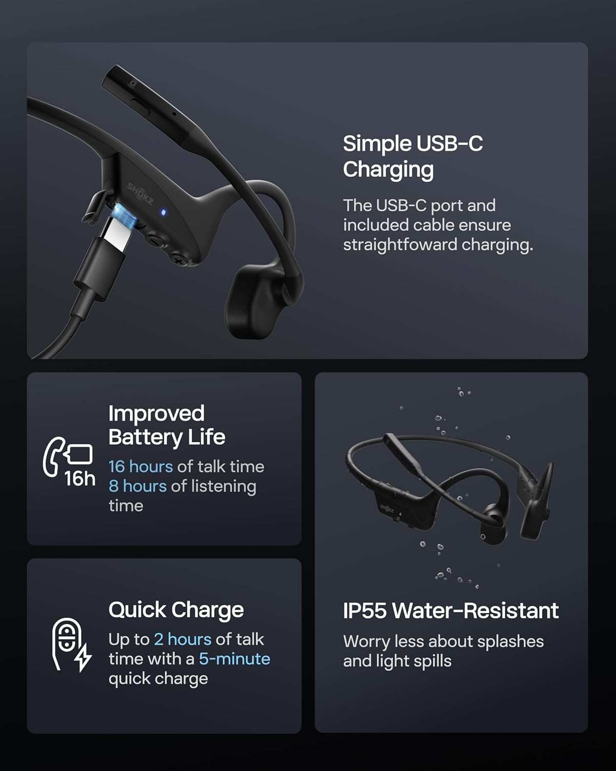Shokz_OpenComm2 2025 Upgrade Black