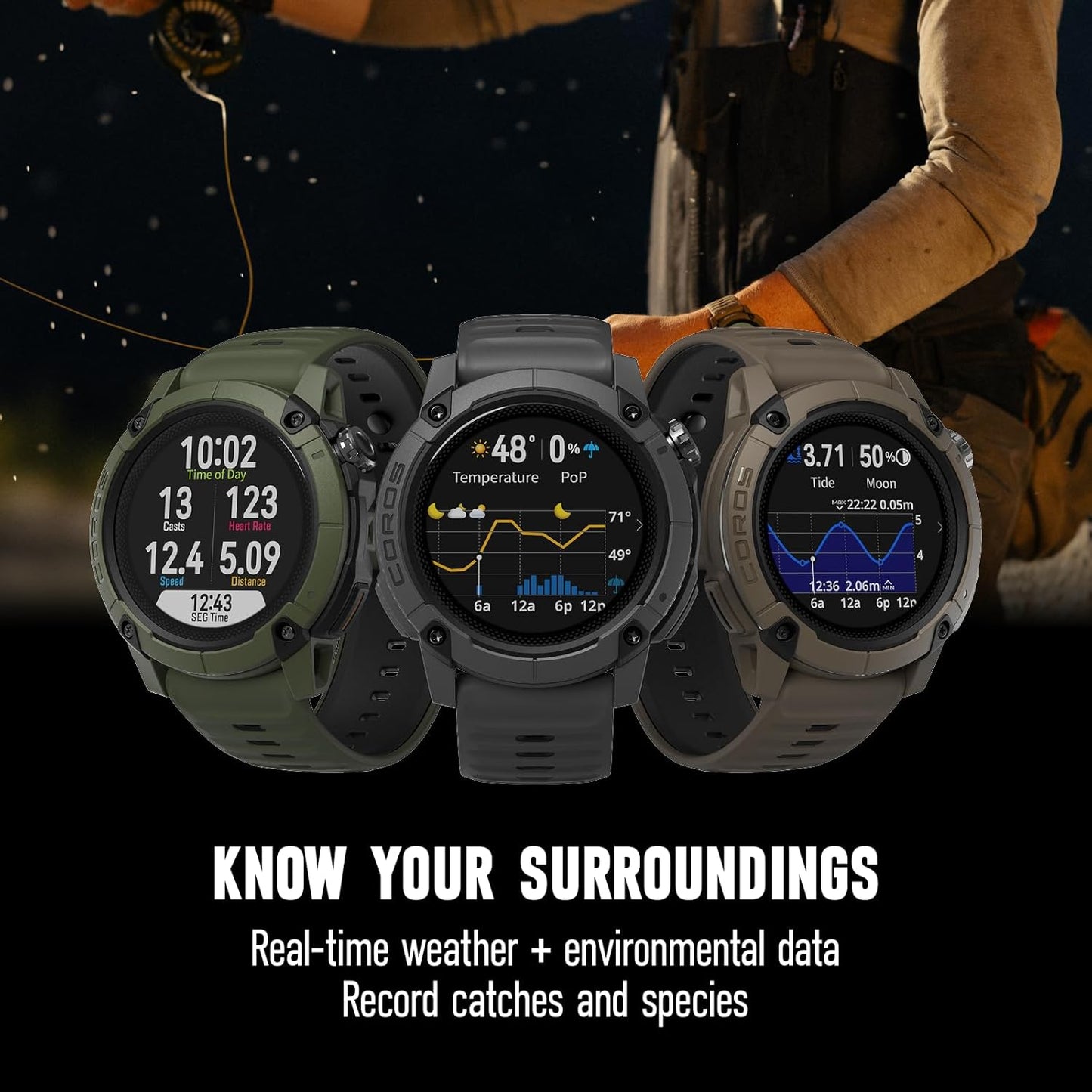 COROS NOMAD GPS Watch - Dark Grey