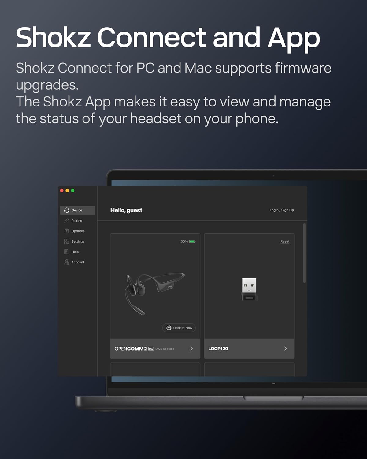 Shokz_OpenComm2 2025 Upgrade Black