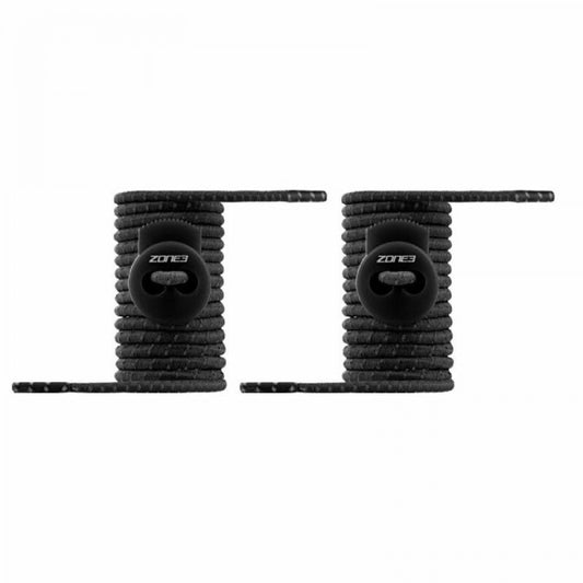Zone3 Elastic No-Tie Laces – Black – view 2 | All Performance Bicycles